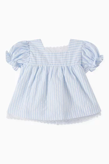 Exclusive Zoe Striped Set in Cotton-blend