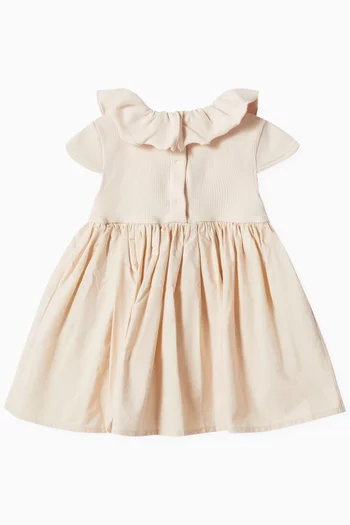 Brielle Ruffled Dress in Organic Cotton