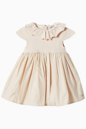 Brielle Ruffled Dress in Organic Cotton