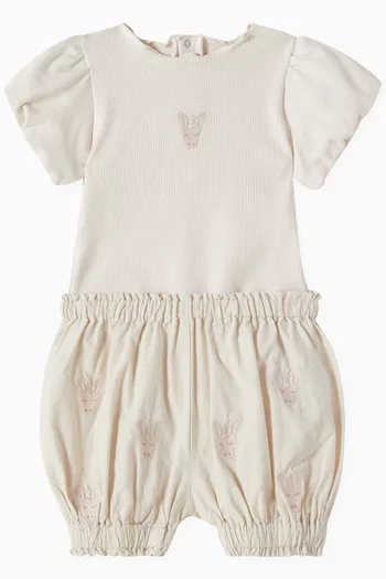 Carson Unicorn-embroidered Bloomers in Organic Cotton
