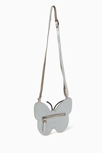 Butterfly Purse in Metallic Leather