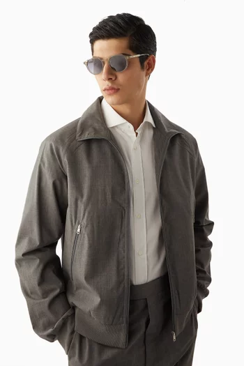 Nigel Round Sunglasses in Acetate