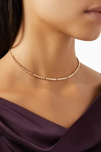 Lit Ruby Necklace in 18kt Rose Gold