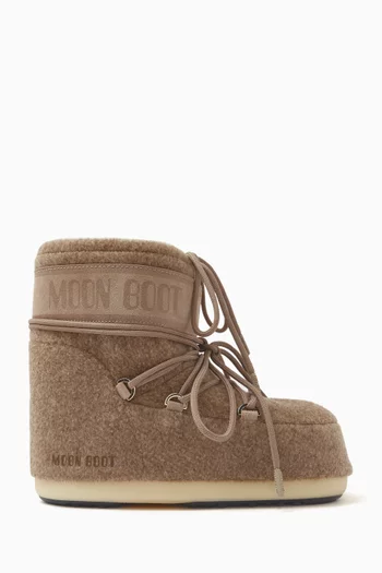 Icon Low Boots in Felt