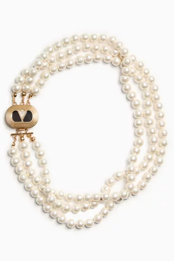 Ovalette Swarovski® Necklace in Gold-tone Metal