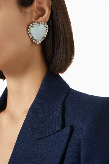 Coeur Hyperbole Earrings in Resin & Swarovski®