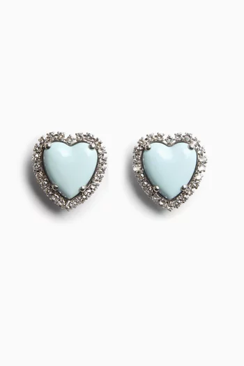 Coeur Hyperbole Earrings in Resin & Swarovski®