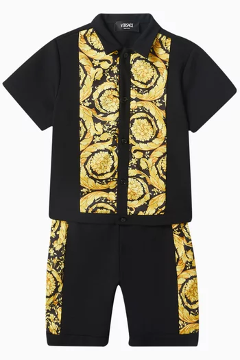 Barocco Shirt in Silk Twill