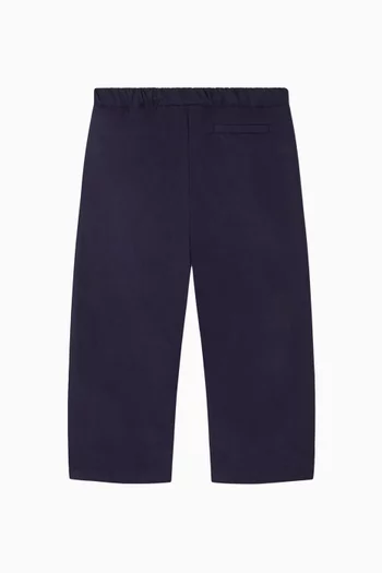 Straight-cut Pants in Cotton