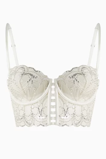 Paradis Bustier Bra in Silk Satin