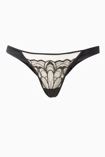 Paradis Tanga Briefs in Silk Satin
