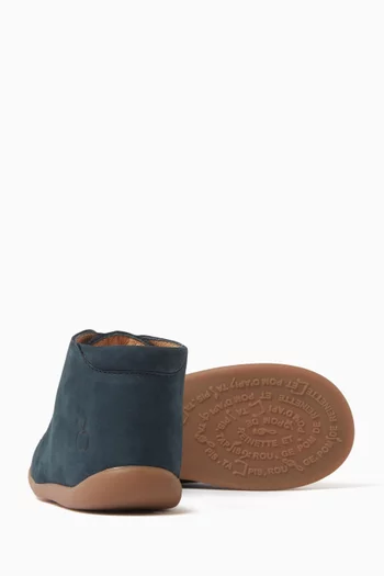 Lace-up Boots in Suede