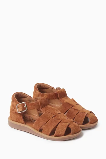 Poppy Daddy Sandals in Suede