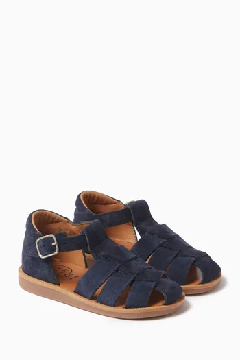 Poppy Daddy Sandals in Suede