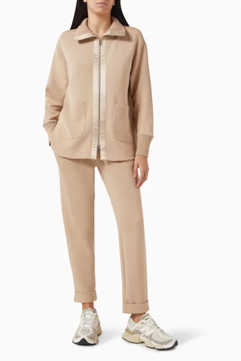 Niamh Zip-through Sweatshirt in DoubleSoft® Fabric
