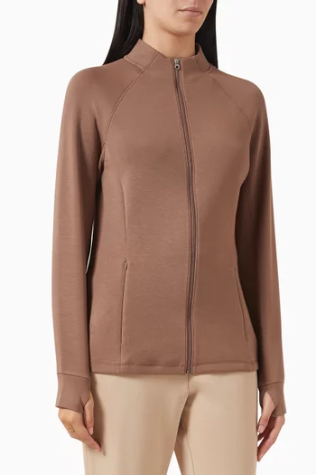 Hayden Zip-Through Midlayer Jacket in Spacer-fabric