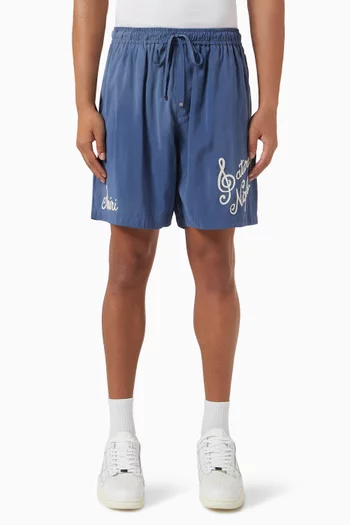 Saturday Night Shorts in Cupro