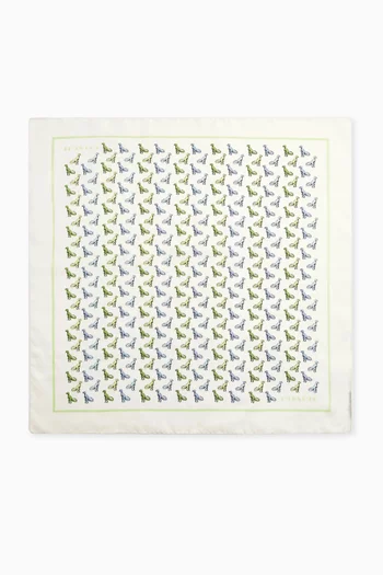T-Rex Print Bandana in Silk