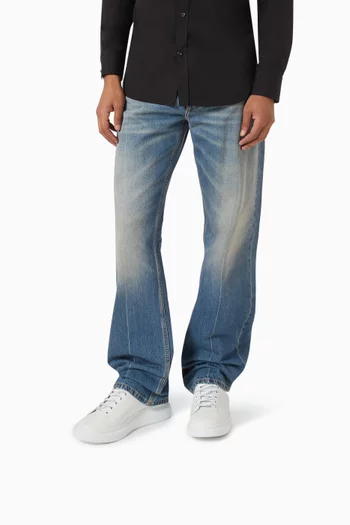 Oversized Sneakers in Leather