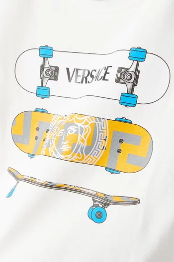 Skateboard Logo T-Shirt in Cotton