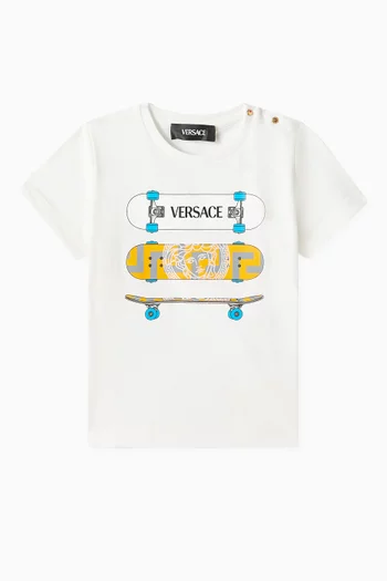 Skateboard Logo T-Shirt in Cotton