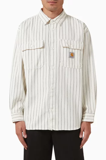 Hendry Shirt Jacket in Fountain Twill