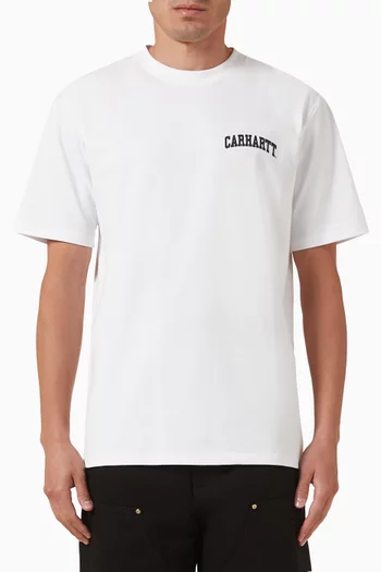 University Script T-shirt in Cotton