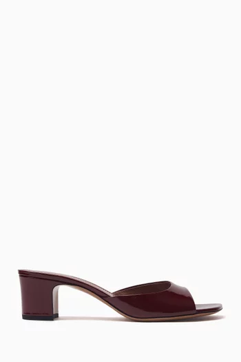 Lara 50 Mule Sandals in Patent Leather