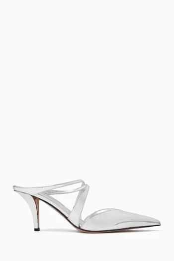 Laila 75 Pumps in Metallic Leather