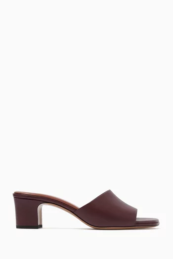 Ava 50 Mule Sandals in Leather