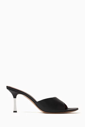 Lorena 75 Mule Sandals in Leather