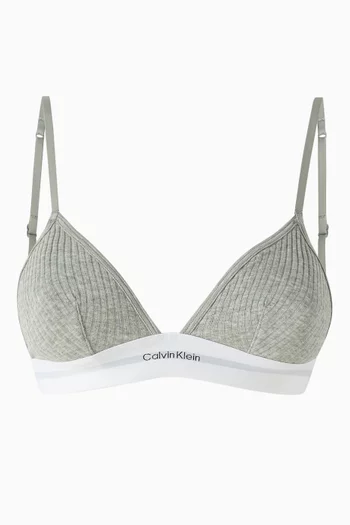 Triangle Bra in Cotton Modal Rib