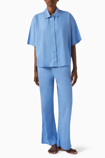 Button-down Shirt in Cotton-poplin