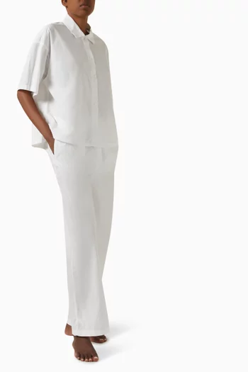 Button-down Shirt in Cotton-poplin