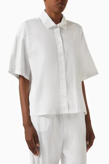 Button-down Shirt in Cotton-poplin