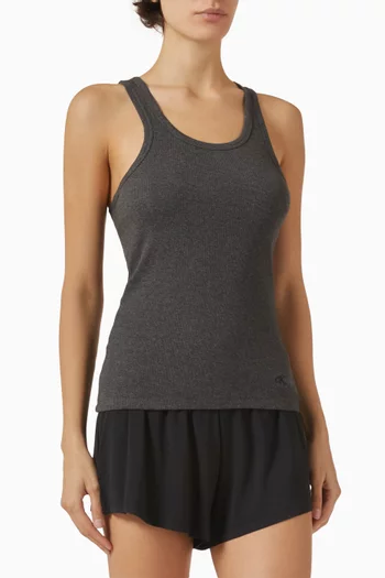 طقم بلوزة بلا أكمام بفتحة رقبة عميقة، 3 قطع