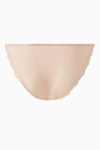 Lace String Bikini Briefs in Stretch-nylon