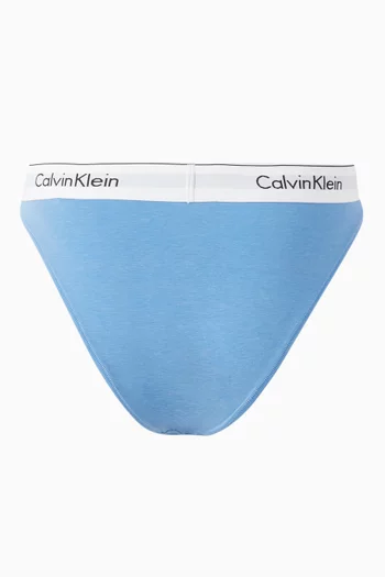 High Leg Tanga Briefs in Cotton-blend