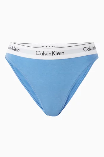 High Leg Tanga Briefs in Cotton-blend