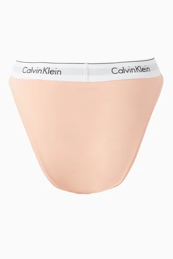 High Leg Tanga Briefs in Cotton-blend