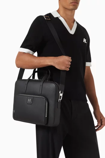 K/Monogram Briefcase in Leather