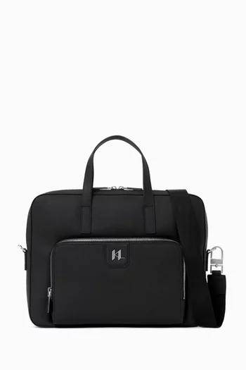 K/Monogram Briefcase in Leather