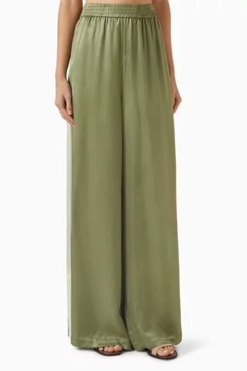 Logo Pants in Viscose