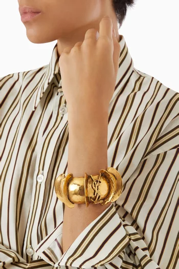 Cassandre Caterpillar Cuff in Brass