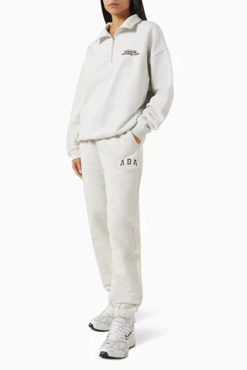 Oversized Running Zip Sweatshirt in Organic Cotton