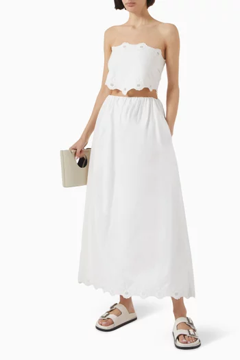 Antoinette Tie Top in Cotton