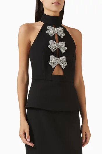 Lita Crystal-bow Top