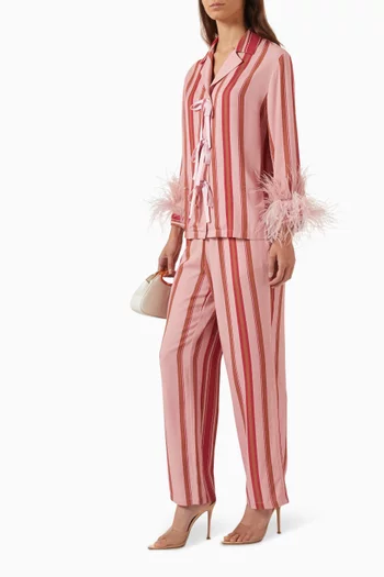 Bow Pyjama Set in Viscose