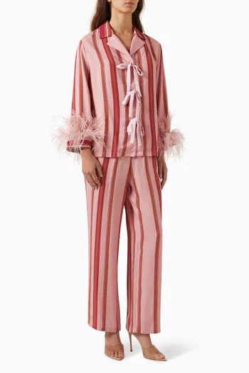 Bow Pyjama Set in Viscose