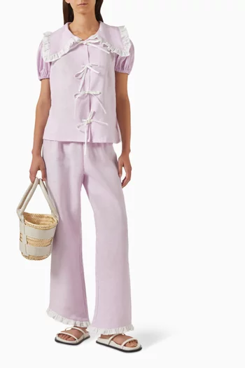 Puff Lounge Shirt in Linen